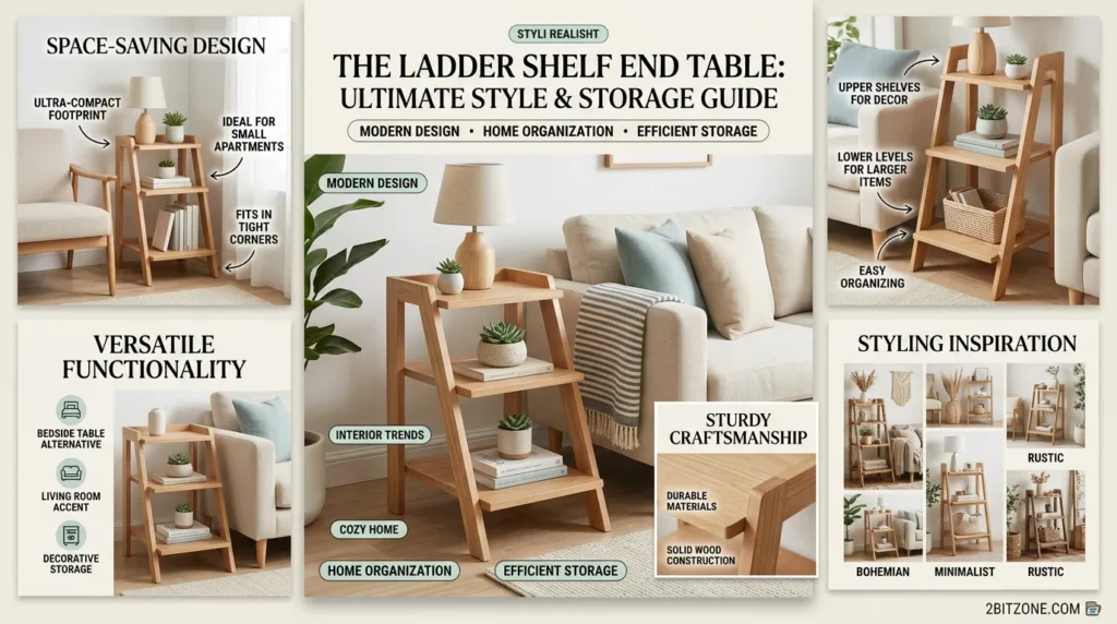 The Ladder Shelf End Table