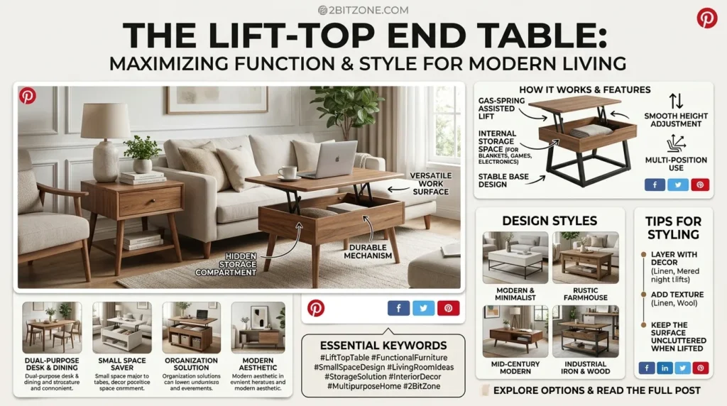The Lift Top End Table