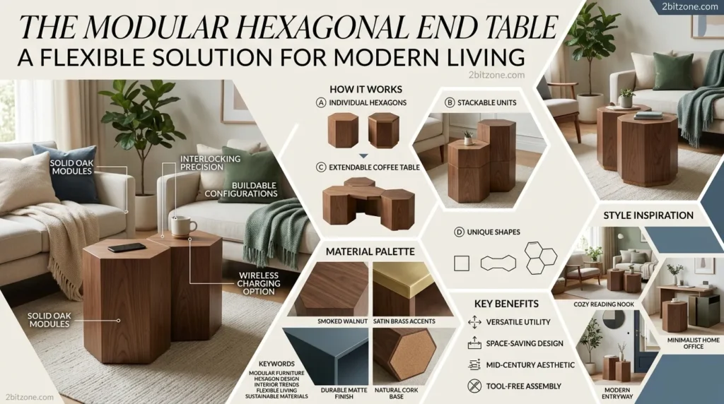 The Modular Hexagonal End Table