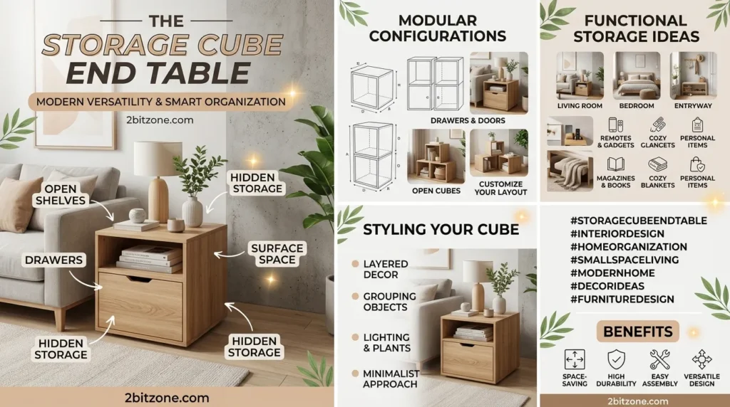 The Storage Cube End Table