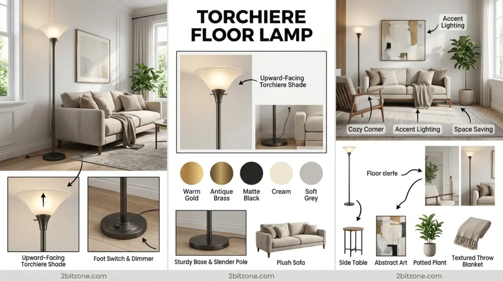 Torchiere Floor Lamp