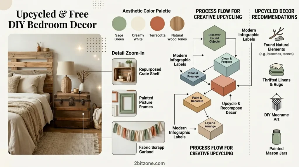Upcycled Free Diy Bedroom Decor