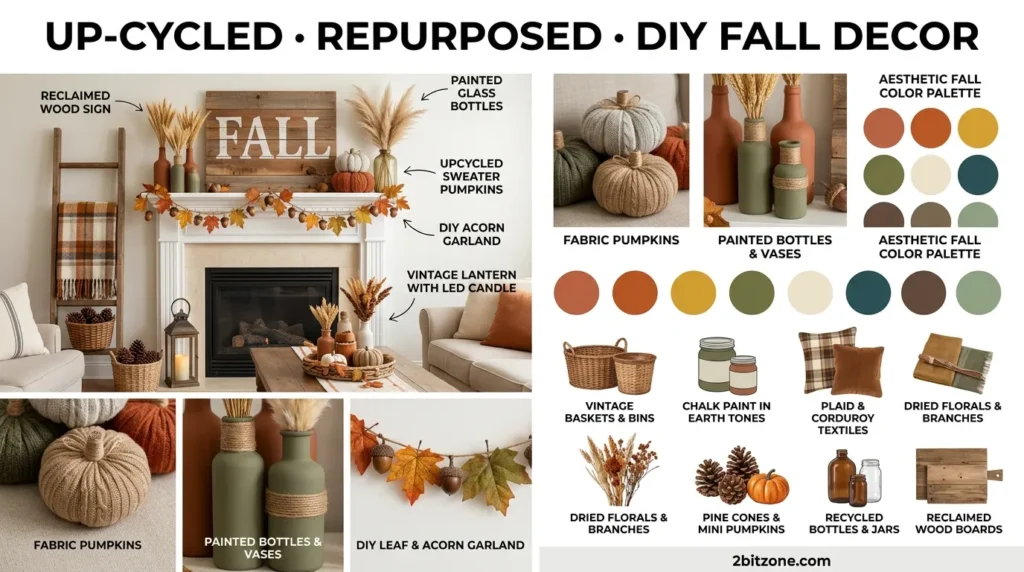 Upcycled Repurposed Diy Fall Decor
