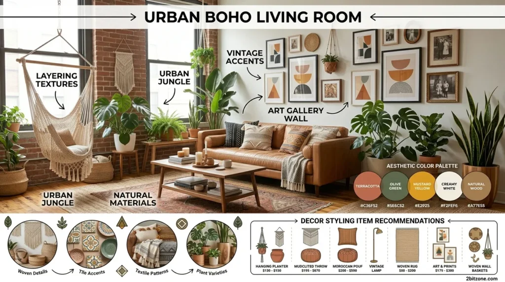 Urban Boho Living Room