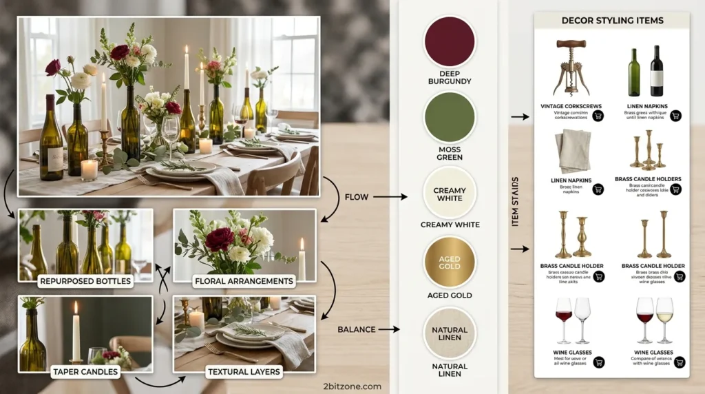 Wine Bottle Centerpieces