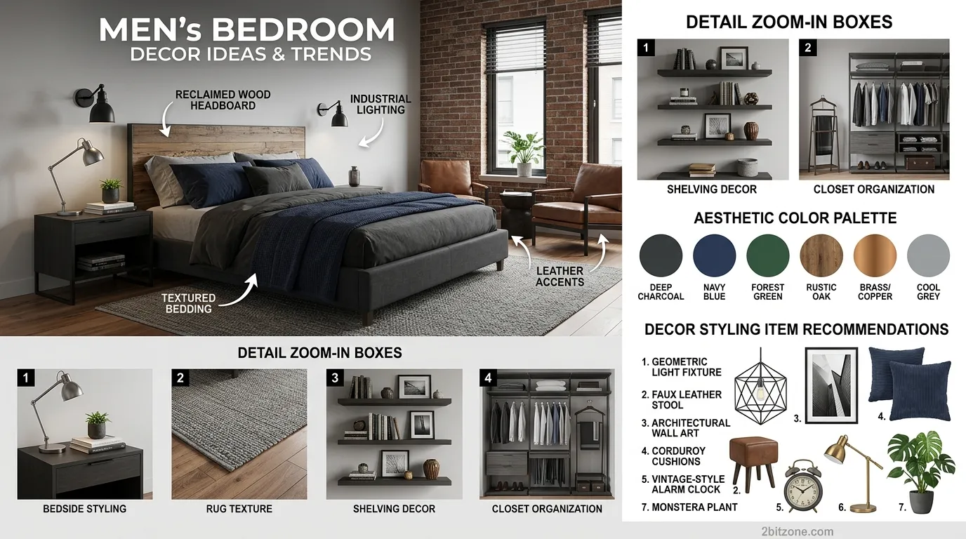 Mens Bedroom Decor